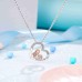 Lanqueen Silver Heart/Moon Necklace for Granddaughter/Daughter from Grandma Mom Dad Christmas Birthday Gifts for Teen Girls Women-T016-Heart