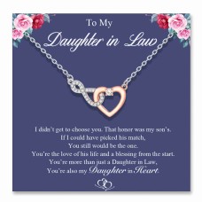 Lanqueen Daughter in Law Gifts Daughter Necklace Birthday Gifts for Daughter in Law-T017-Daughter in Law