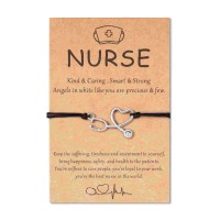 Nurse Gifts for Women,Nurse Appreciation Gifts,Nurse Stethoscope Heart Bracelet Nurse Practitioner Gifts Graduation/Thanksgiving Day Gifts-T020-Stethoscope with heart