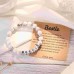 Bestie Gifts for Women Bestie Bracelet Best Friend Bracelets Gifts Friendship Gifts for Women (White) T025-Bestie A