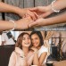 Bestie Gifts for Women Bestie Bracelet Best Friend Bracelets Gifts Friendship Gifts for Women (White) T025-Bestie A