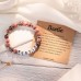 Bestie Gifts for Women Bestie Bracelet Best Friend Bracelets Gifts Friendship Gifts for Women (Pink)　T025－Bestie　B