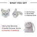 Cat Stud Earrings Hypoallergenic Cat Gifts Cubic Zirconia Earrings for Teens Girls Women Cat Lovers  TS-E001purple