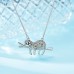 Lanqueen Sloth Necklace Rhinestone Don't Hurry Be Happy Slider Sloths Stainless Steel Pendant Jewelry Birthday for Girls Daughter Sloth Lovers